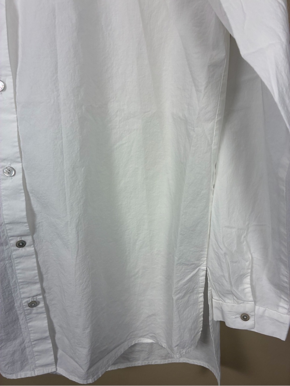 Eileen Fisher Organic Cotton Classic Collar Button Down Shirt - Picture 11 of 11